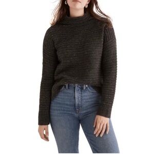 Madewell Belmont Mock Neck Sweater Donegal Storm Grey
Wool blend Women's Size S.